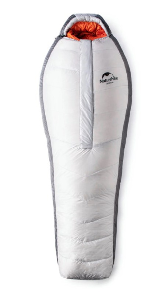 1.Мешок спальный Naturehike Arctic-17  19YD005, 200х75 см, (правый) (ТК: -17°C), серебро